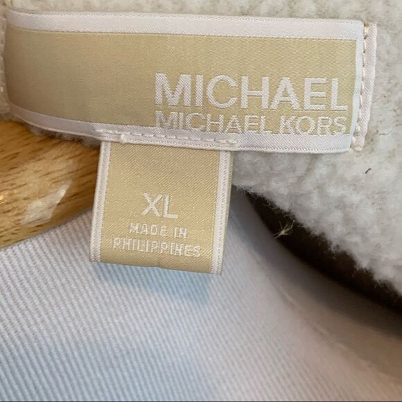 Michael Kors faux shearling asymmetric zip jacket - Picture 10 of 10